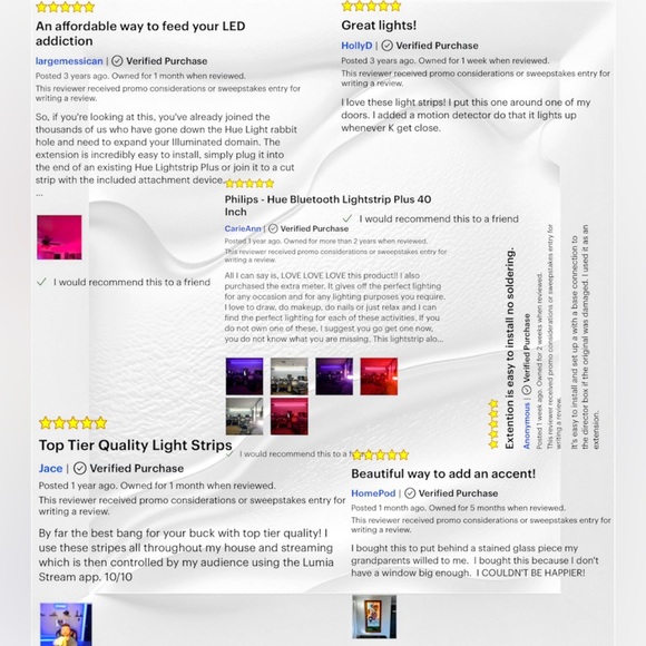 🆕 Philips Hue Shape Smart Light Plus Extension LED Color Changing Lightstrip Kit - Picture 14 of 16